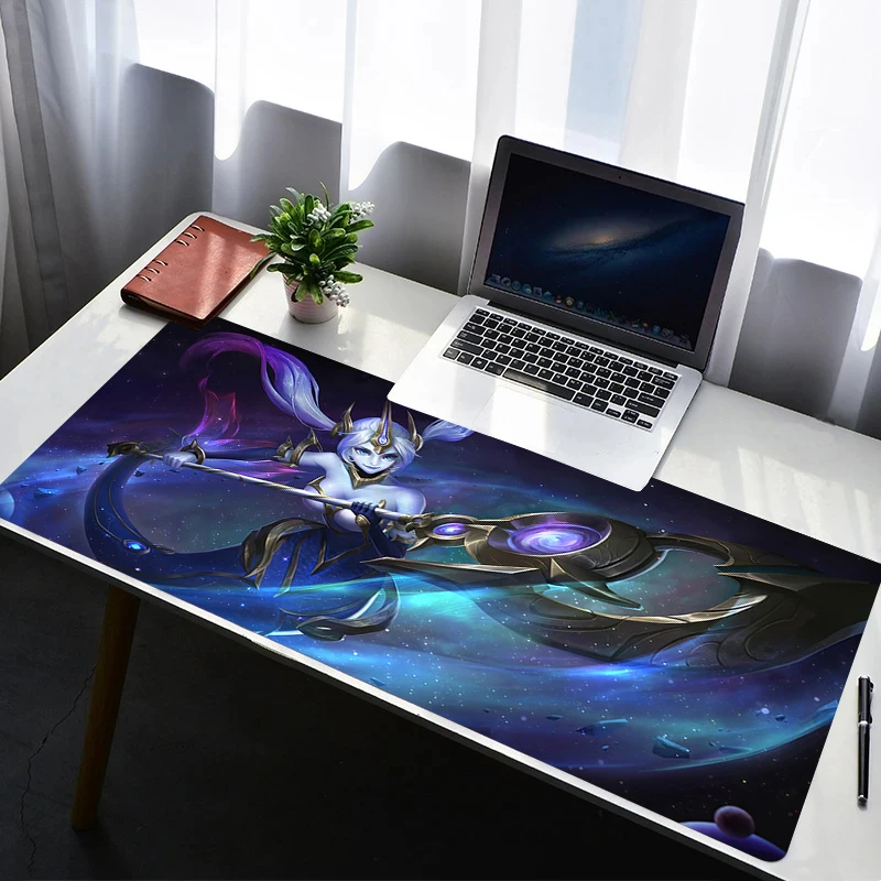 Mouse Pad Laptop Non Slip Extended Desktop Mouse Mat PC Rubber Keyboard Pad L-league of Legends Nami Gaming Accessories Mousepad