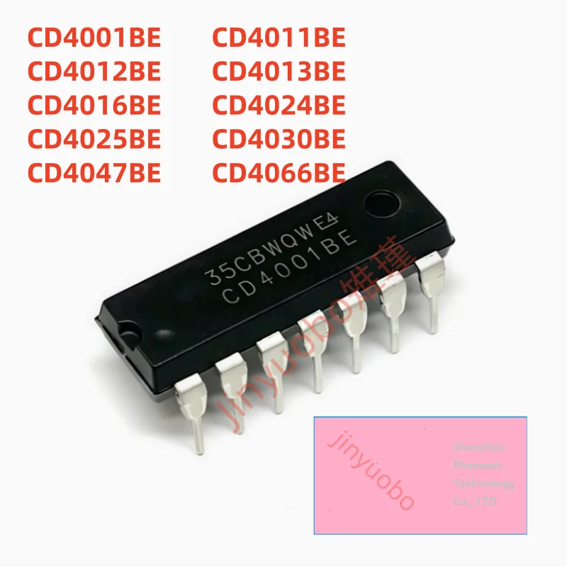 (10-50 piece) 100% New CD4001BE CD4011BE CD4012BE CD4013BE CD4016BE CD4024BE CD4025BE CD4030BE CD4047BE CD4066BE DIP-14 Chipset
