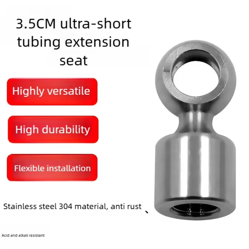 304 Stainless Motorcycle Brake Line Extension M10 Oil Pipe Connector for Tight Space Hydraulic Brake Modification Parts