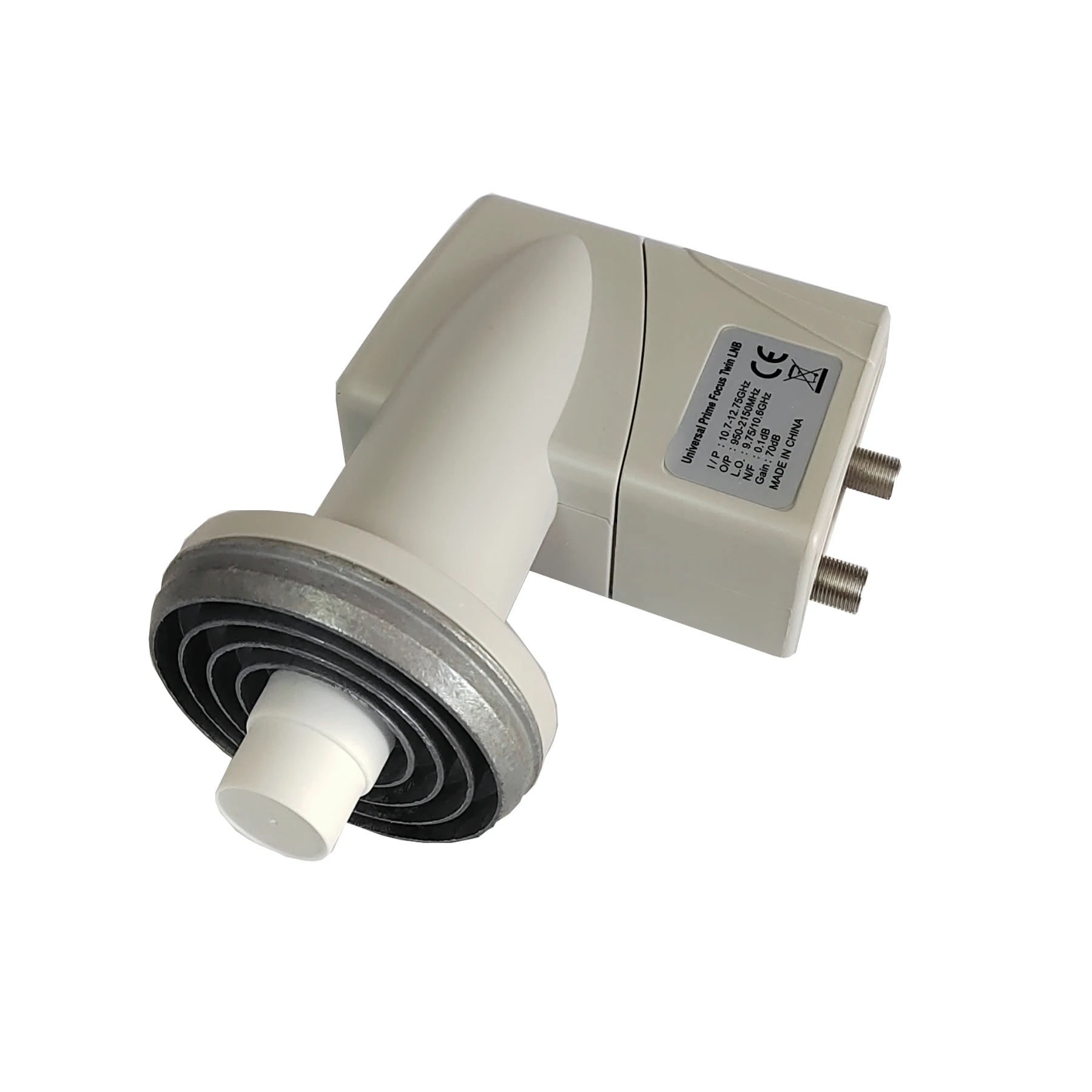 Digital High Gain 70dB Prime Foucs Ku Band LNBF Dual Output 2 Way LNB