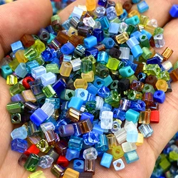 200 pcs/lot 3.5mm Square Shape Glass Seed Beads for Jewelry Making Earring Necklace Bracelet Charms Handmade DIY #RoLi