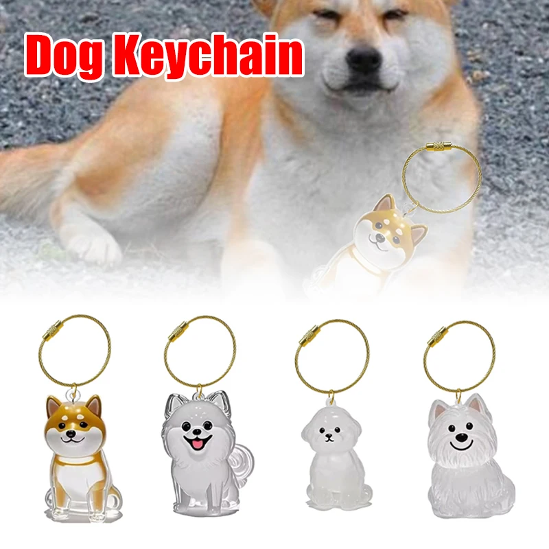

1Pcs Clear Puppy Hair Memorial Keepsake Capsule Pet's Dog Fur Container DIY Pendant Keychain Decor Pet Lovers Home Display Gifts