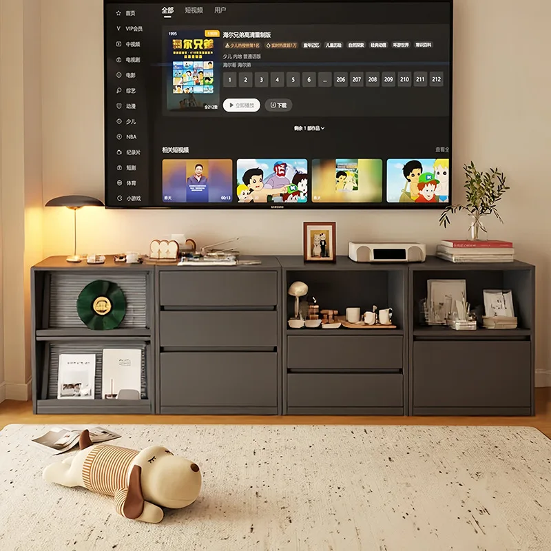 

TV cabinet living room floor storage cabinet locker small apartment storage cabinet module combination low
