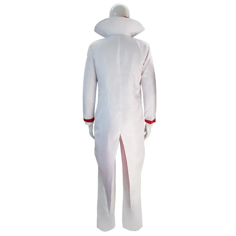 Anime Lucifer Morningstar Cosplay Hazbin Hotel Cosplay Costumes Hazbin Lucifer White Suit Halloween Party Adult Men Costume