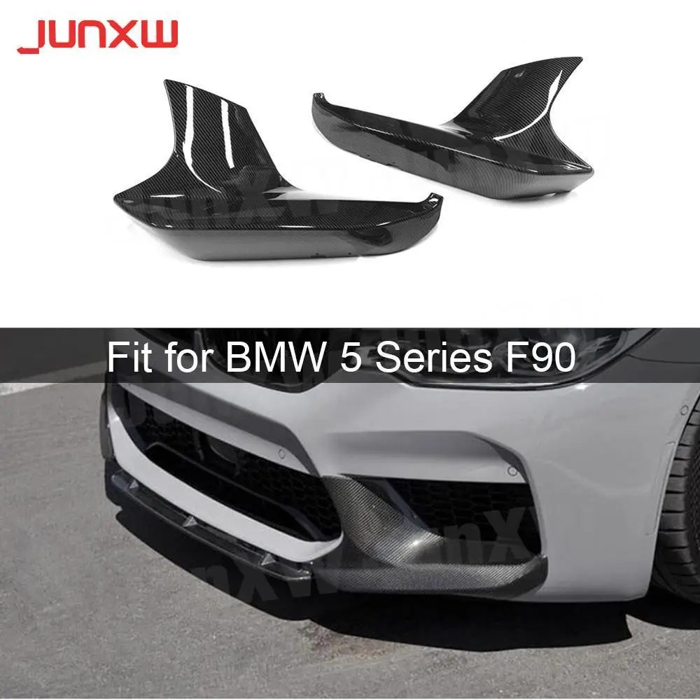 

ABS Front Bumper Splitters For BMW 5 Series F90 M5 2018 -2020 Front Lip Spoiler MP Style Protector Guard Garbon Look