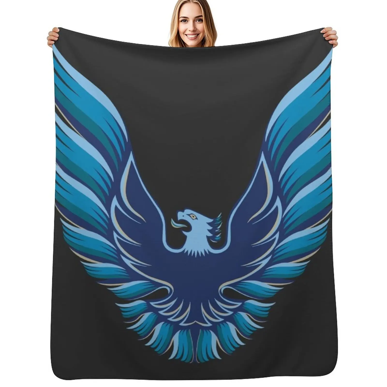 

The Firebird Throw Blanket Polar manga Plaid on the sofa Blankets