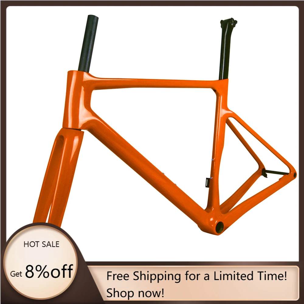 

STLF New Arrivals Color Carbon Frame Road Bike BB86 Disc Brake Bicycle Frame Full Carbon T1100 Road Bicycle Frame