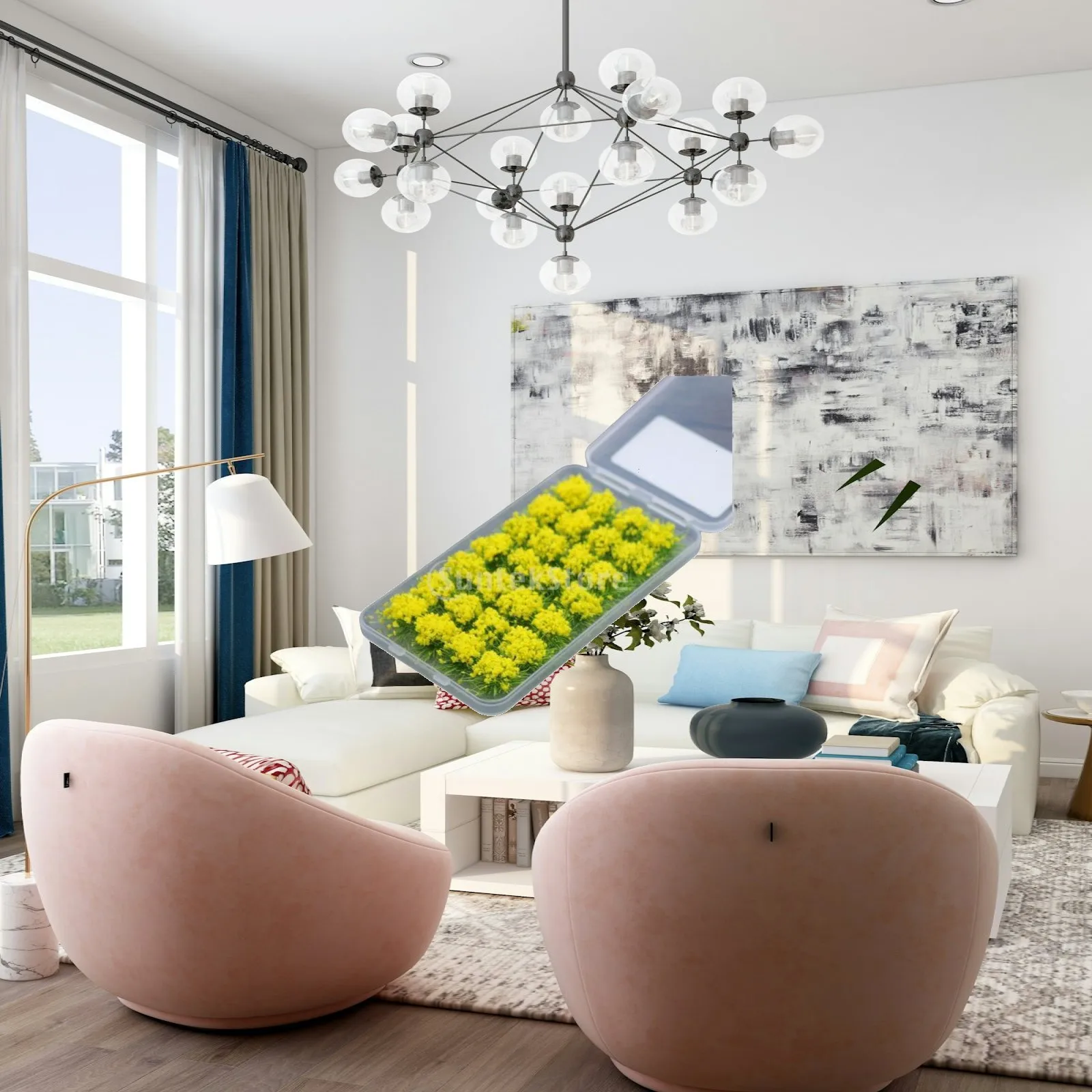 Искусственная трава для моделей: кустарники, пучки травы, миниатюрные растения для диорам и проектов по моделированию ландшафта в масштабах 1:35, 1:48