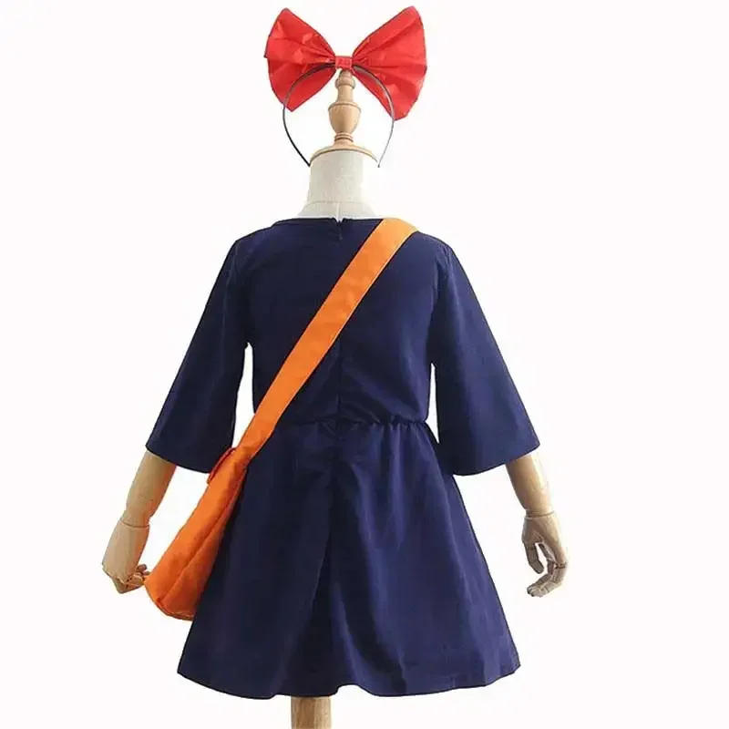 Girls Kiki's Delivery Service Halloween Cosplay Costume Witch Dress Kawaii Kids Kiki Dress