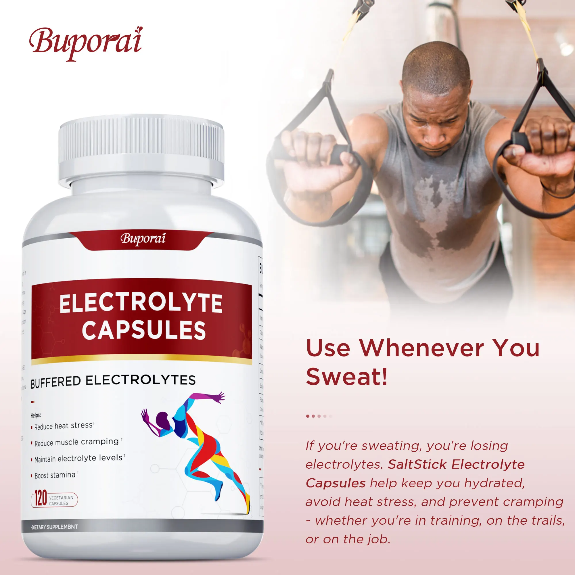 

Electrolyte Capsules - Support Electrolyte Balance, Reduce Stress and Fatigue, Support Cognitive Function, Improve Endurance