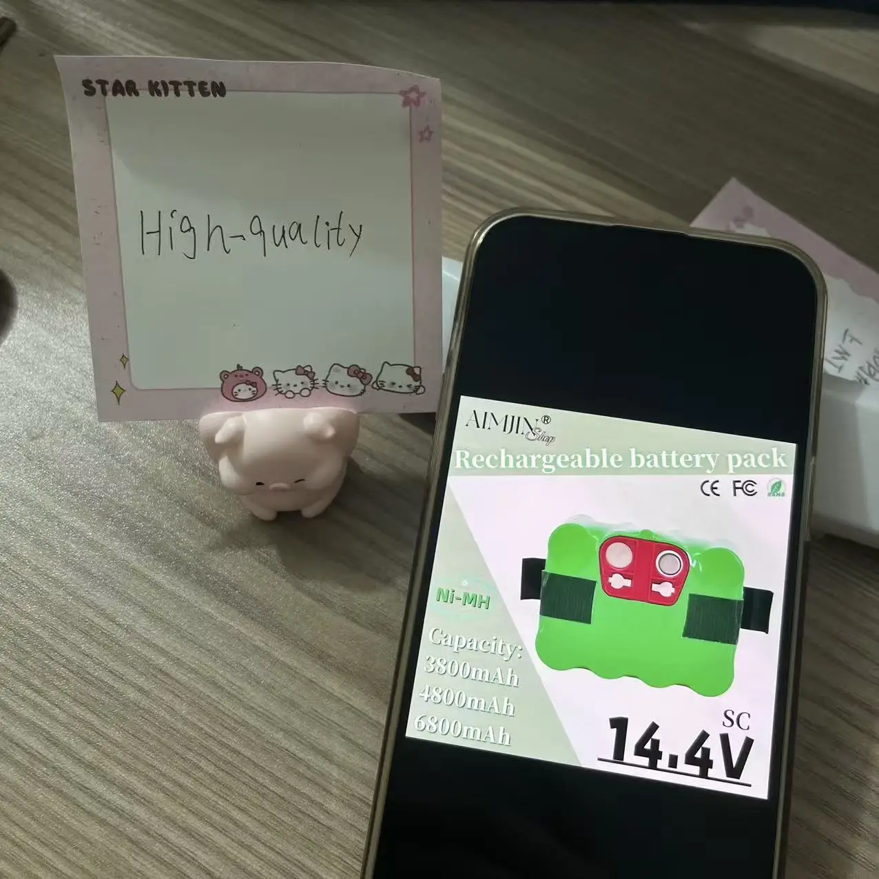 

14.4V SC Rechargeable Battery Pack Nickel Hydrogen 3.8/4.8/6.8Ah Is Used for The Vacuum Cleaner Cleaning Robot of KV8 XR210B