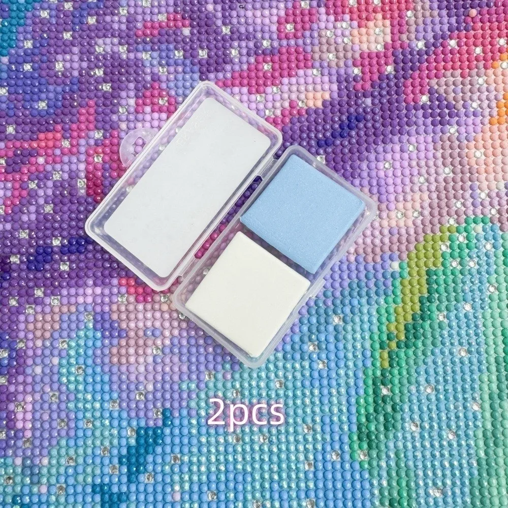 1/2PCS Silicone Diamond Painting Clay Cross Stitch DIY Embroidery Accessories Diamond Art Putty Clay Enduring Stickiness 3x3cm - view 2