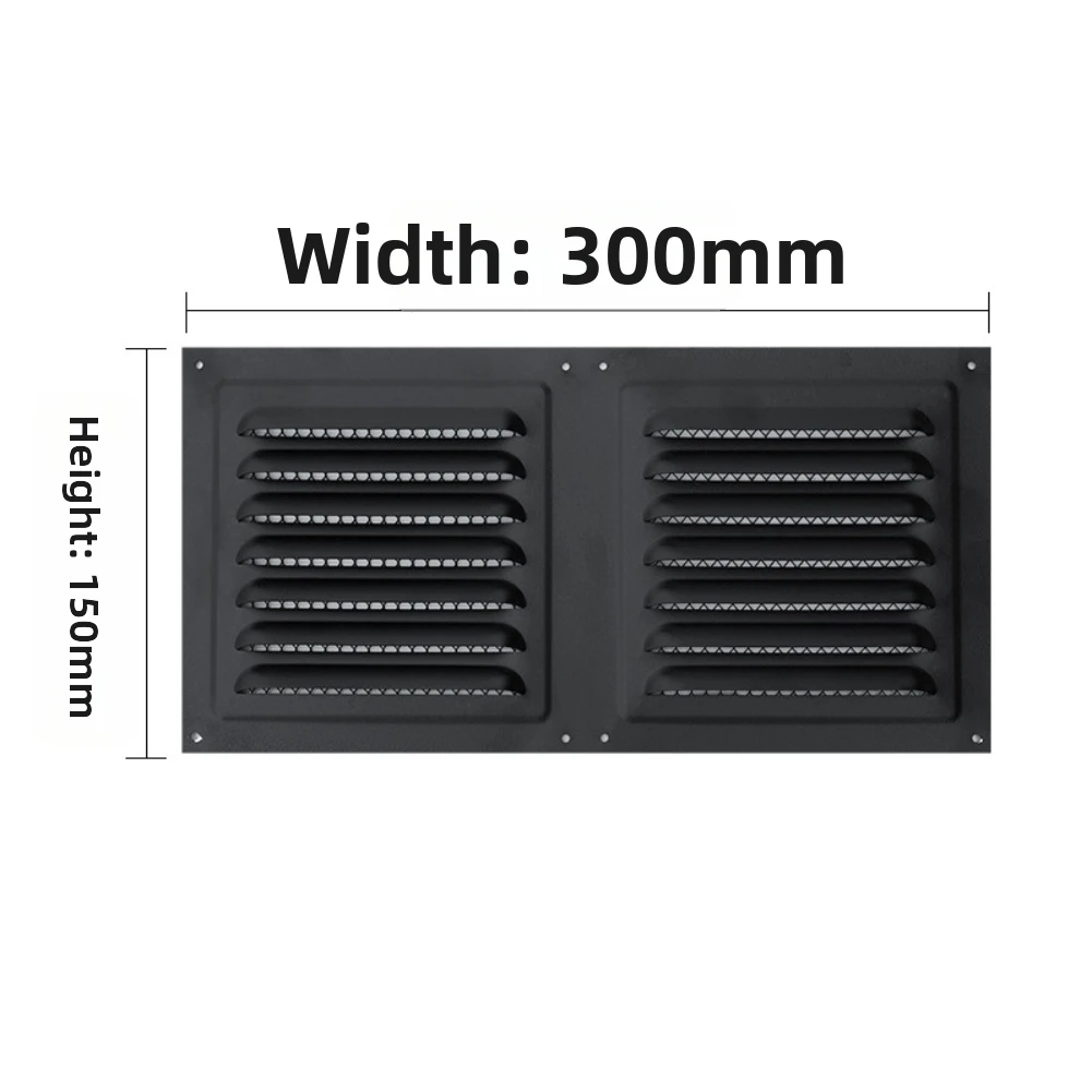 

12x6 Stainless Steel Outdoor Wall Vent with Louver Design and Mesh Screen for Efficient Airflow and Debris Prevention
