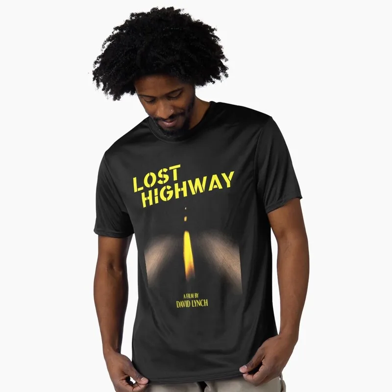 Lost Highway Retro Horror Movie T-Shirt Unisex Short-Sleeve Graphic Tee Vintage Cult Classic David Lynch Film Fan Gift