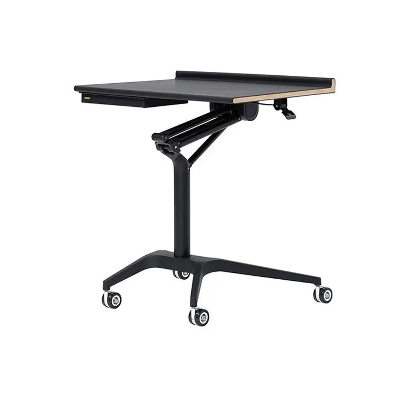 Pneumatic lifting table Standing workbench Lecture table Household desk Small portable writing desk Desk