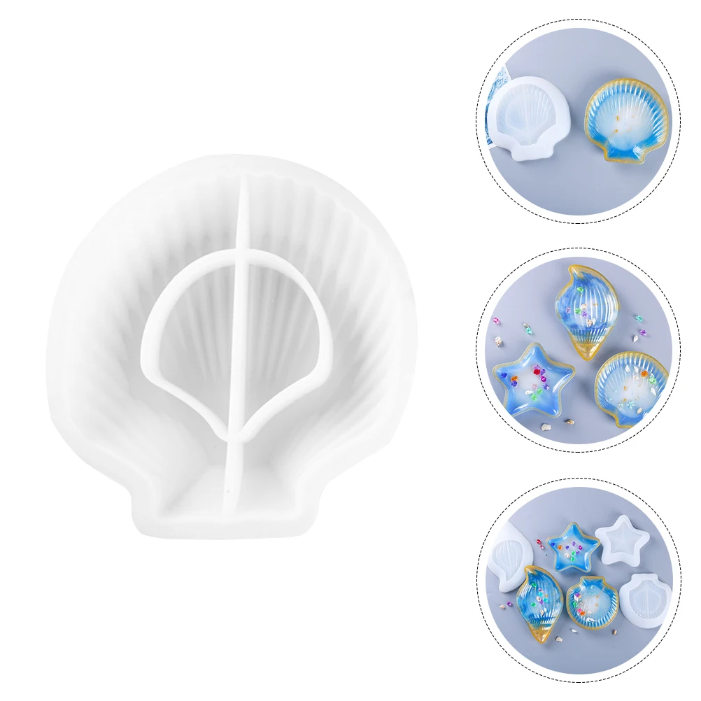 

Shell Plate Mold Silicone Diy Tool Epoxy Resin Craft Storage Dish Decor Home Ornament Art Mould Irregular Shape Diy Accessories