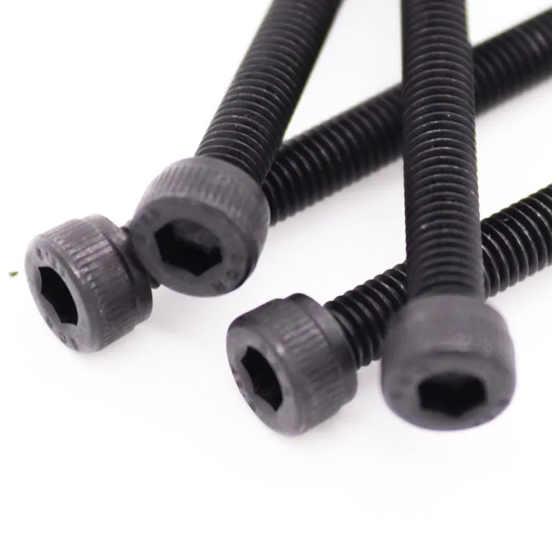 10pcs M3 M4 M5 M6 M8 304 A2 Stainless Steel Black grade 12.9 steel DIN912 Hexagon Hex Socket Head Cap Allen Bolt Screw L=4-150mm - Image 5
