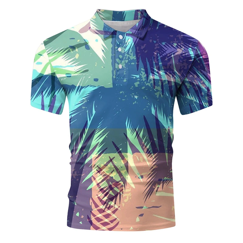 Colours Men Polo 3d Printed Ferocious Beast Men's Clothing Summer Casual Short Sleeve Loose Oversize Shirts Senior Top Apparel