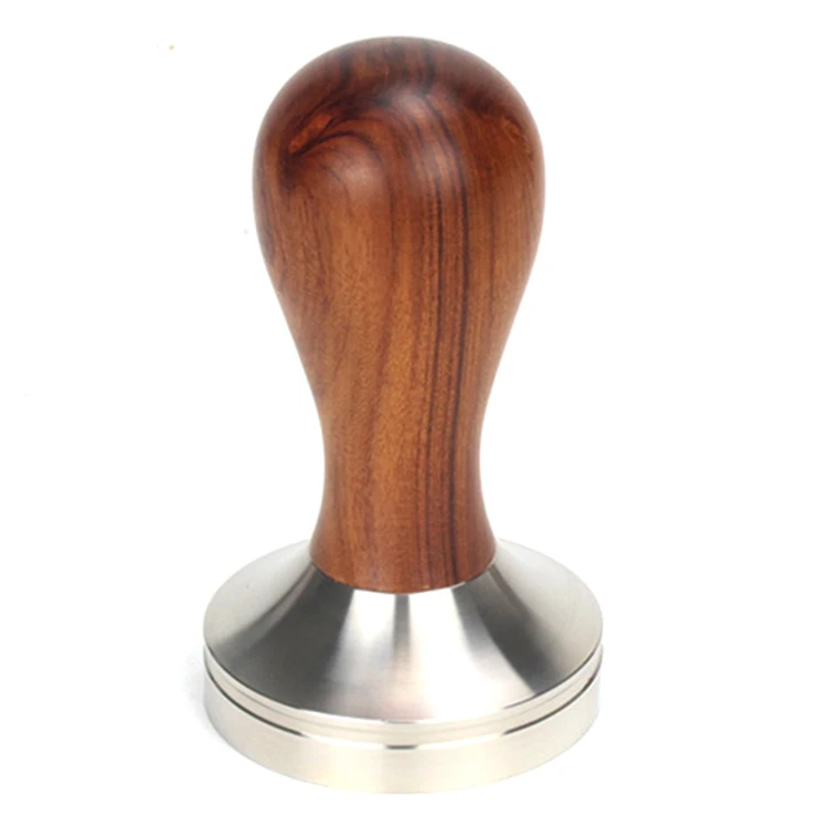 Promotional Wholesale Solid Wooden 49.5 Mm Coffee Tamper