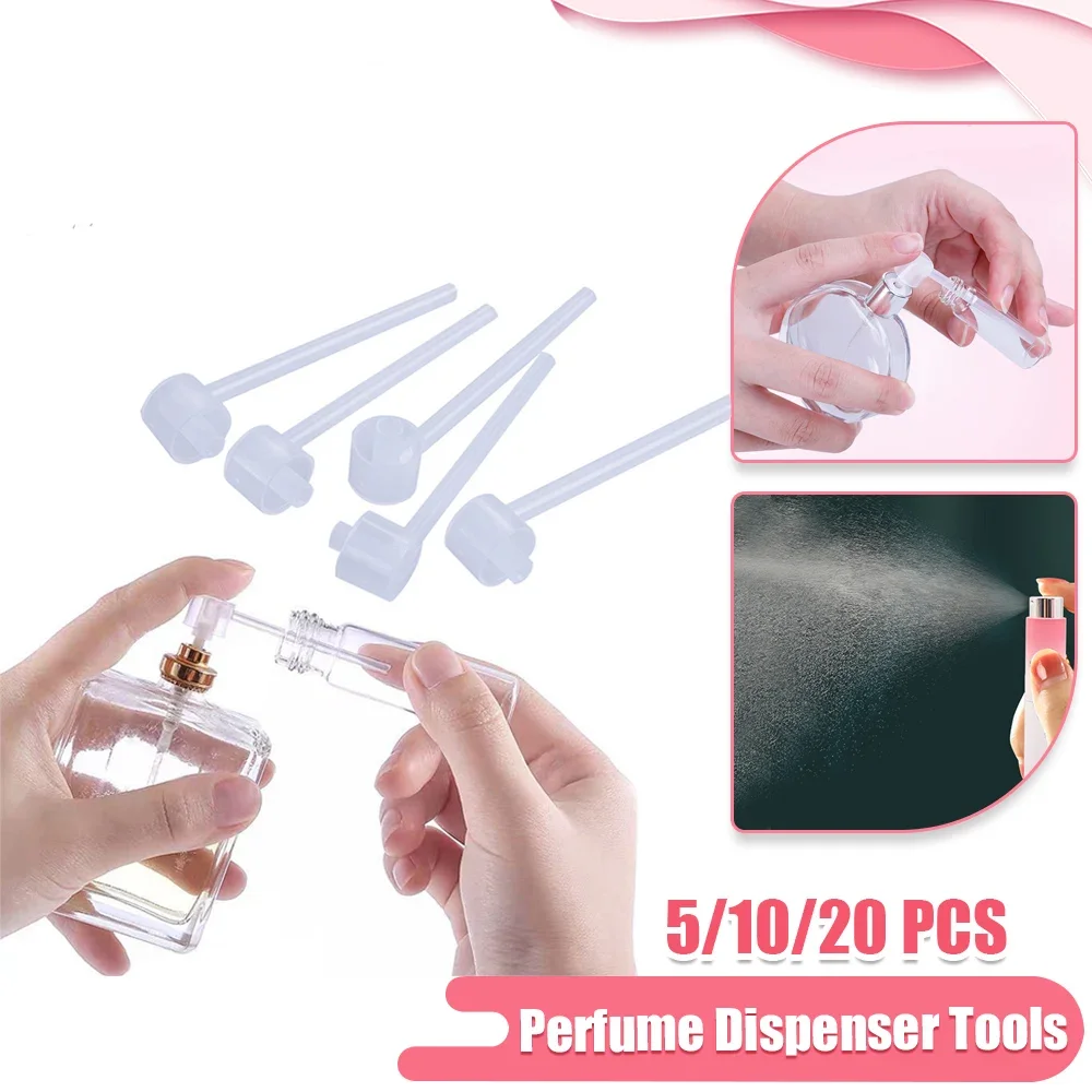 Outils de distributeur de parfum portable, diffuseur, entonnoirs, distributeur de pompe cosmétique, pulvérisateur, pompe de recharge, dispositif de remplissage de bouteilles, 5 pièces, 10/20 pièces