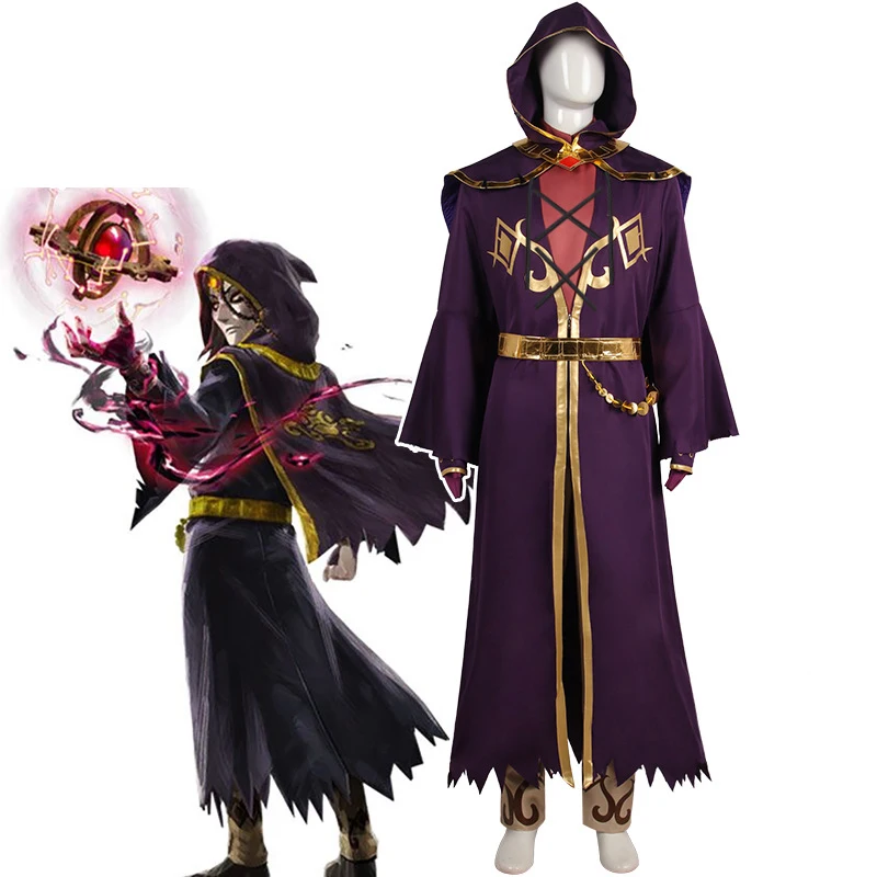 

Game Cosplay Astor Purple Costume Adult Men Fantasia Battle Uniform Suit Halloween Carnival Party Warrior Disguise Outfits