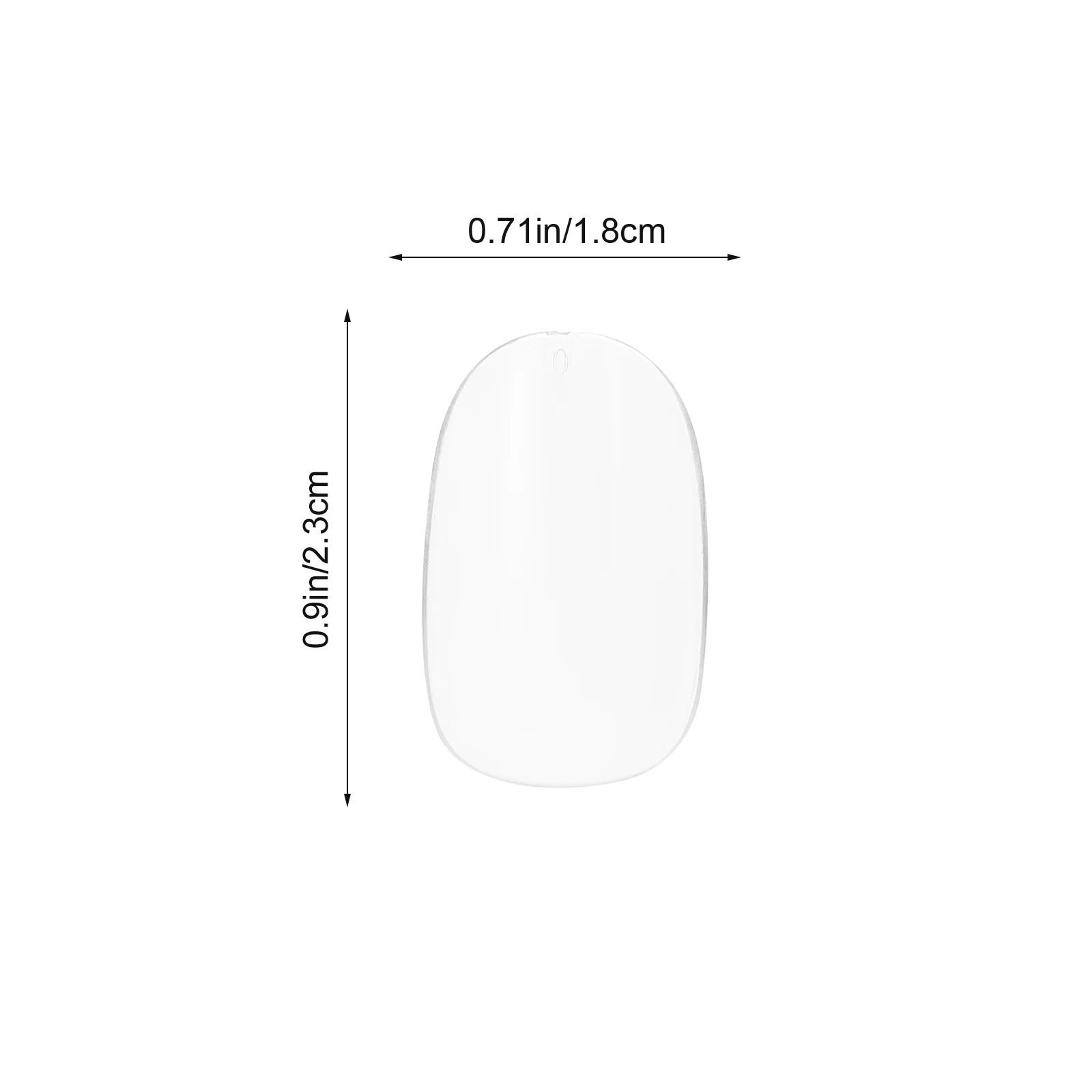 Ultra Thin Clear False Nails Full Cover Short Tips Press on Nails Water Resistant Glamorous Nail Art Accessories