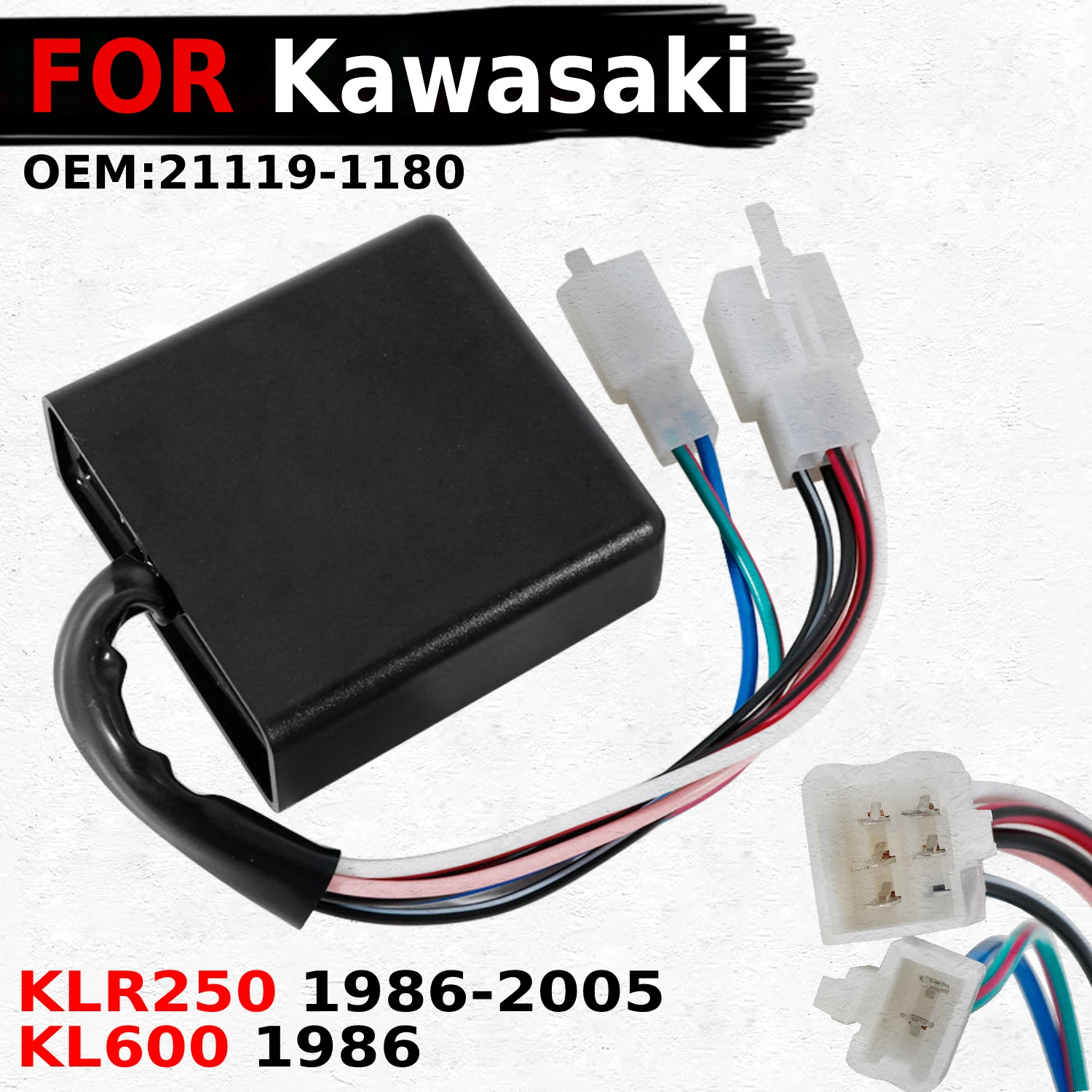 Plug‑and‑Play CDI Igniter Control Unit OEM 21119‑1180 Replacement For Kawasaki KLR250 KL600 1986‑2005