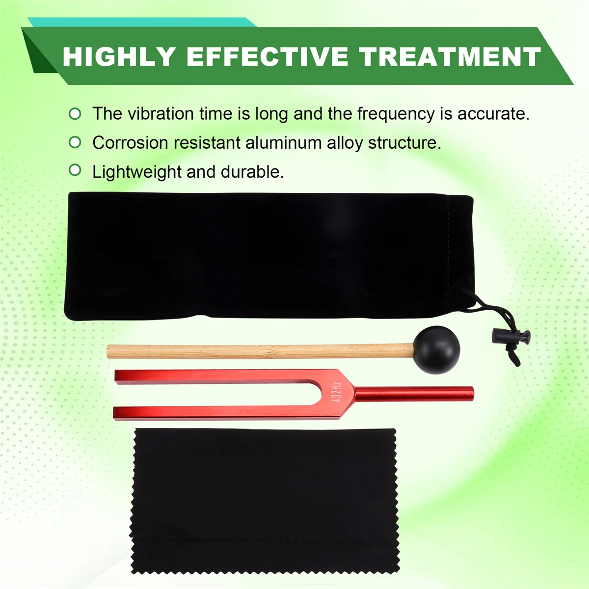 치유 소리 치유 치료 및 요가를 위한 ABGN 432Hz 소리굽쇠 423hz 알루미늄 합금 소리굽쇠 빨간색