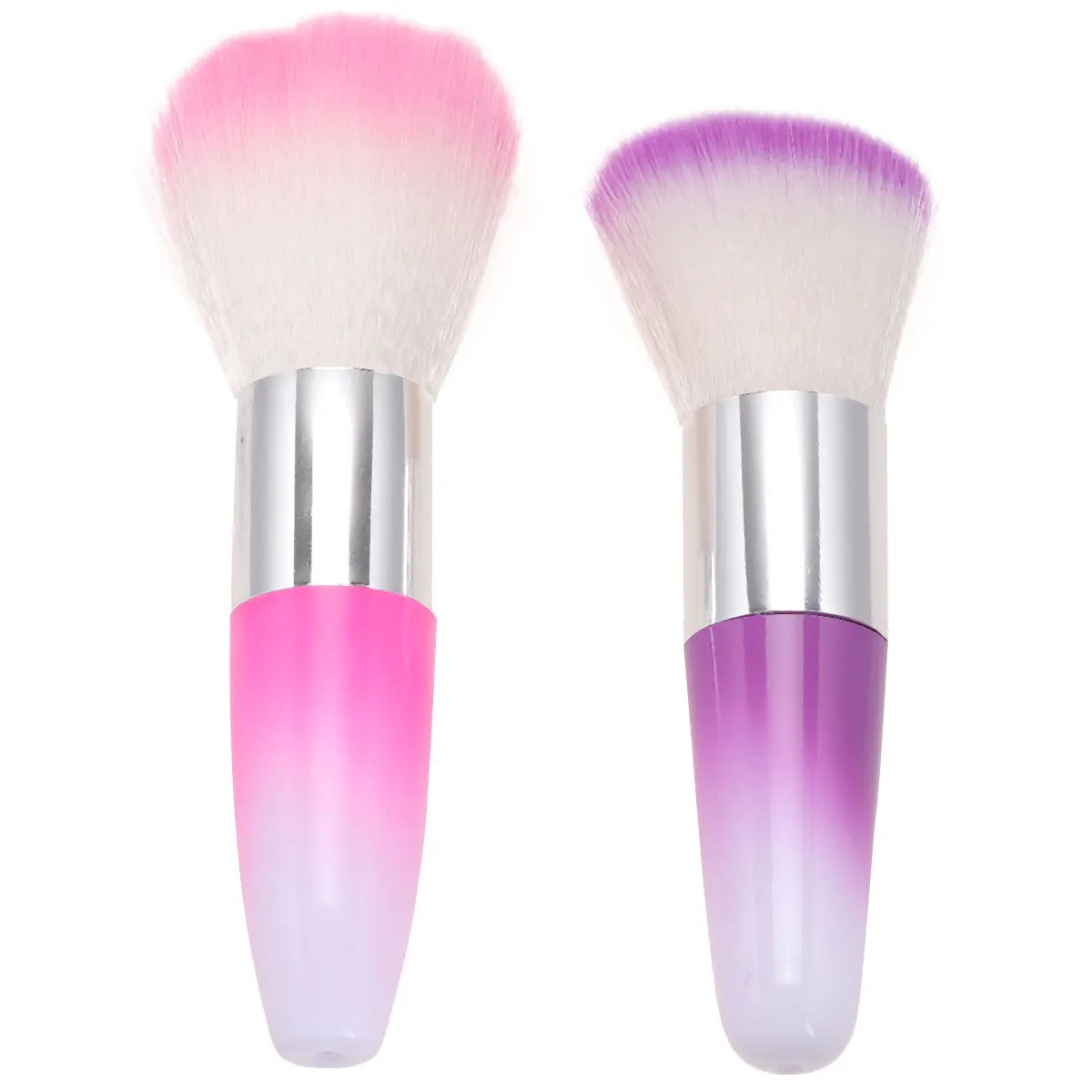 Brosse anti-poussière pour ongles en acrylique, outil de manucure professionnel à usage domestique, brosse anti-poussière pour Nail Art, poudre douce en laine, 2 pièces