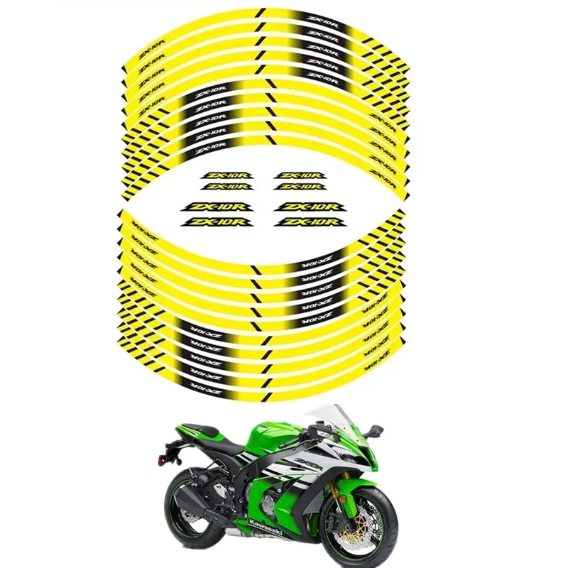 

Для KAWASAKI ZX-10R ZX10R ZX 10R Запчасти для мотоциклов контурная наклейка для украшения колеса-C