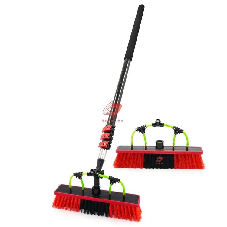 Zhenda Water Fed Pole Soft Solar Panel Brush Multi Functional Window Cleaning And Solar Panel Cleaning Brush