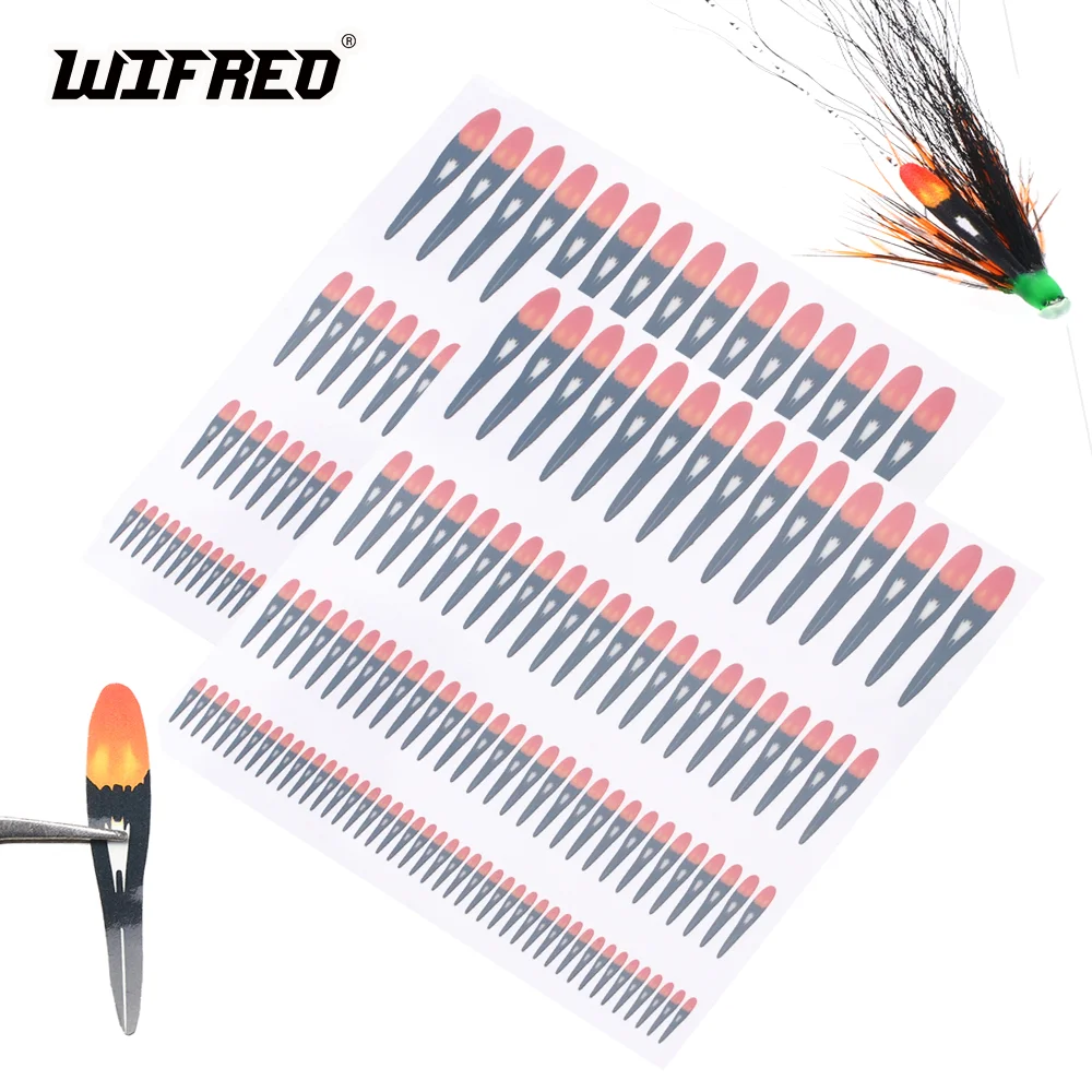 

Wifreo Artificial Feather Synthetic Jungle Cock Eye Fly Tying Materials Jungle Cock Feathers Sticker For Salmon Steelhead Flies