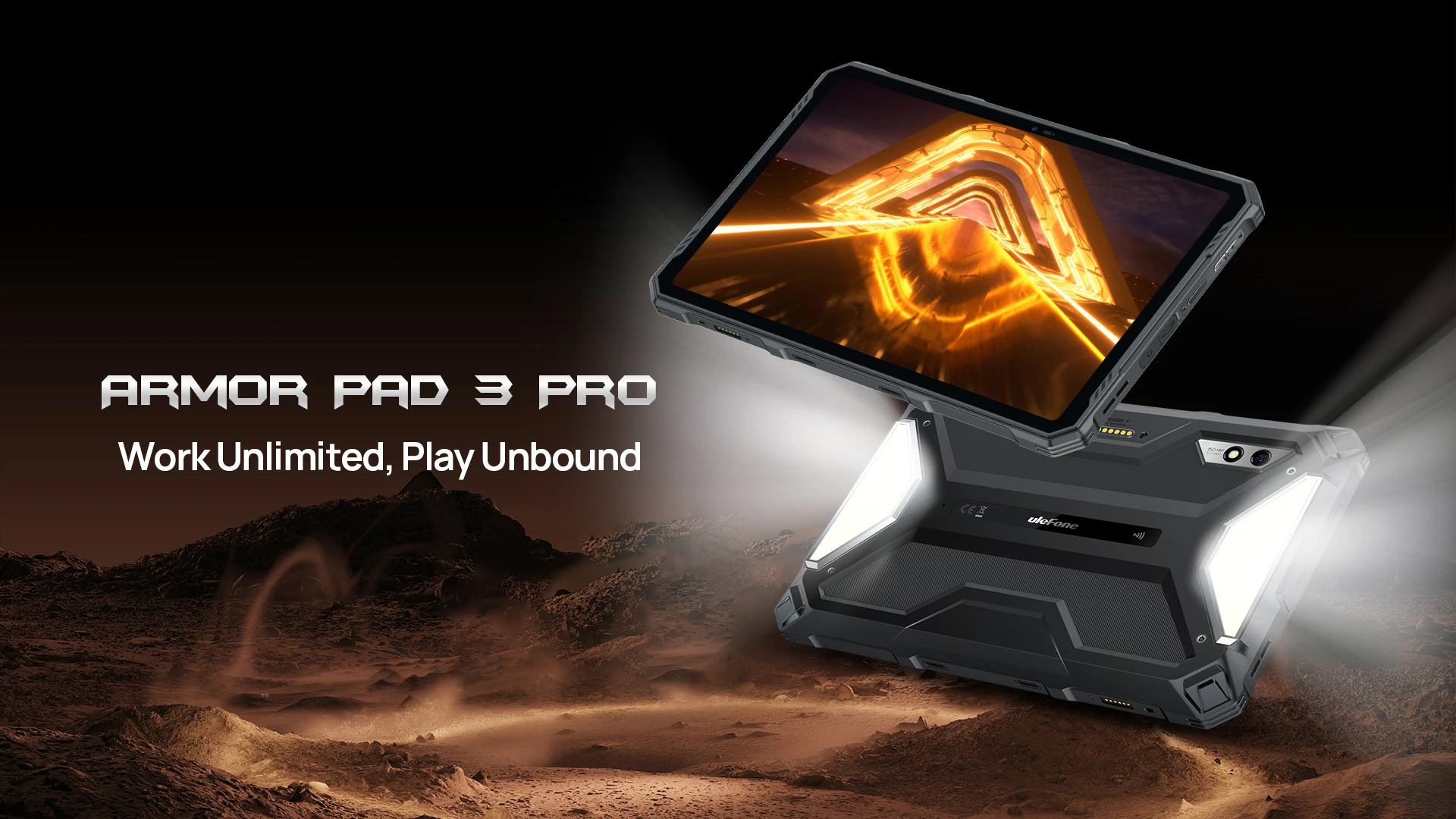 Ulefone Armor Pad 3 Pro,16 Гб + 256 Гб,Rugged Tablet,33280 мАч, 10.36'' 2K Display,50MP Camera,Android,глобальная версия