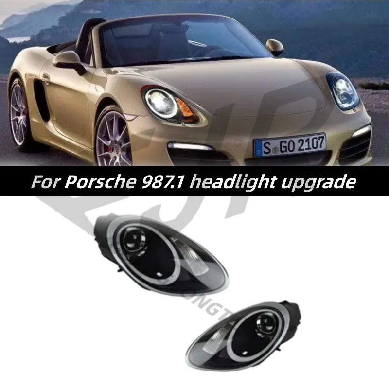 

987.1 Headlight Assembly for Porsche Cayman Boxster 03-08 Xenon Lens Front Light Modification Auto Car Accessory