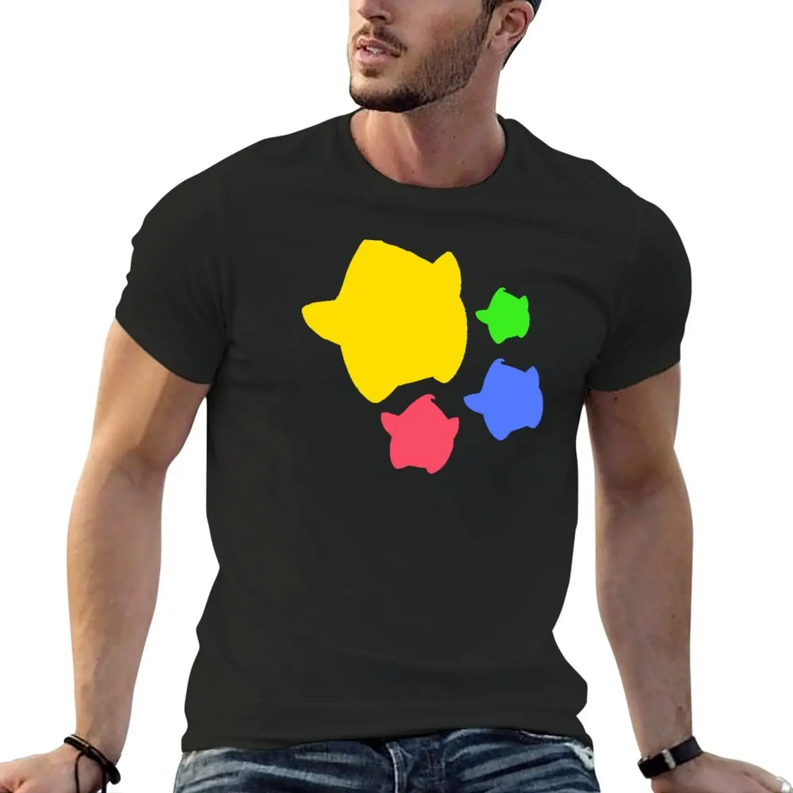 Lumas (Yellow, Red, Blue, Green) T-Shirt heavyweights vintage anime shirt Blouse black t-shirts for men