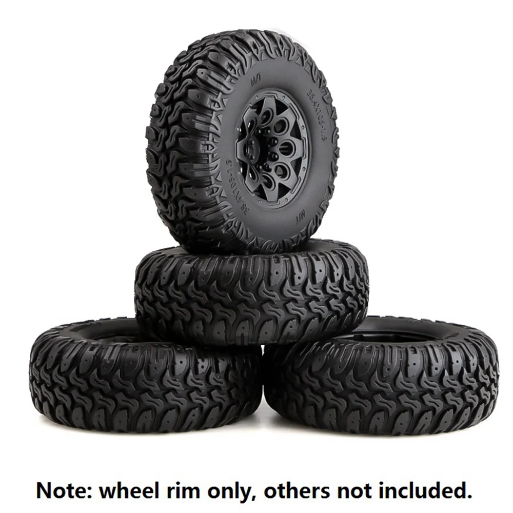 A49K-4PCS Plastic Beadlock 1.9 Wheel Hub Rim For 1/10 RC Crawler Axial SCX10 90046 AXI03007 Traxxas TRX4 RC4WD D90