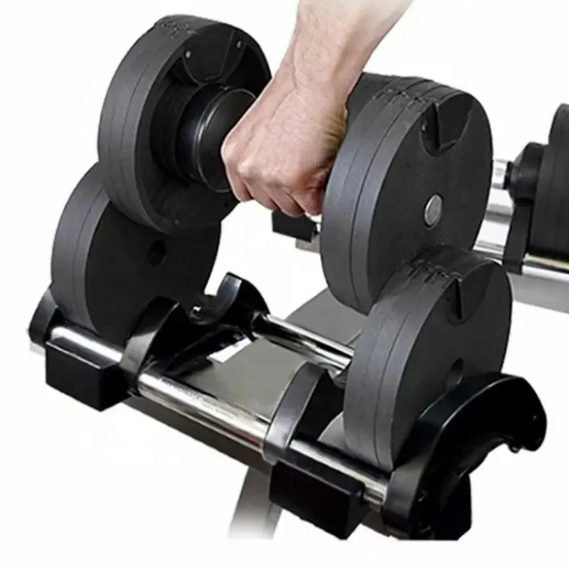 

Hot Selling Adjustable Dumbbells Steady Increments Solid Material Training Home Gym Fitness Equipment Hot Sale