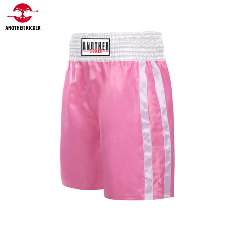 Muay Thai Pants Man Plain Boxing Shorts Women Satin Kickboxing Cage Fighting Grappling Pants Martial Arts MMA Training Clothing