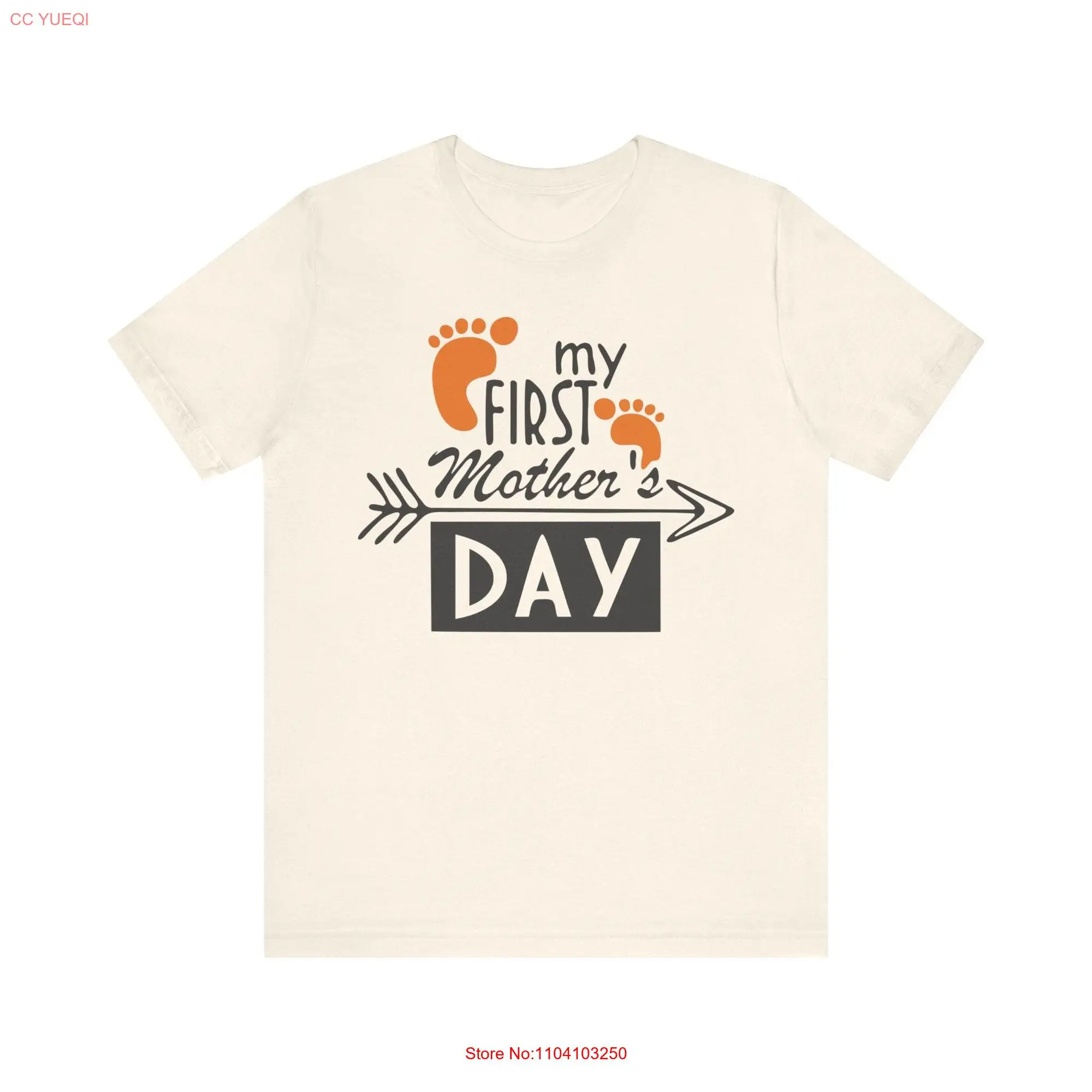 My First Mother's Day T Shirt Celebratory New Mom Special Time  long or short sleeves