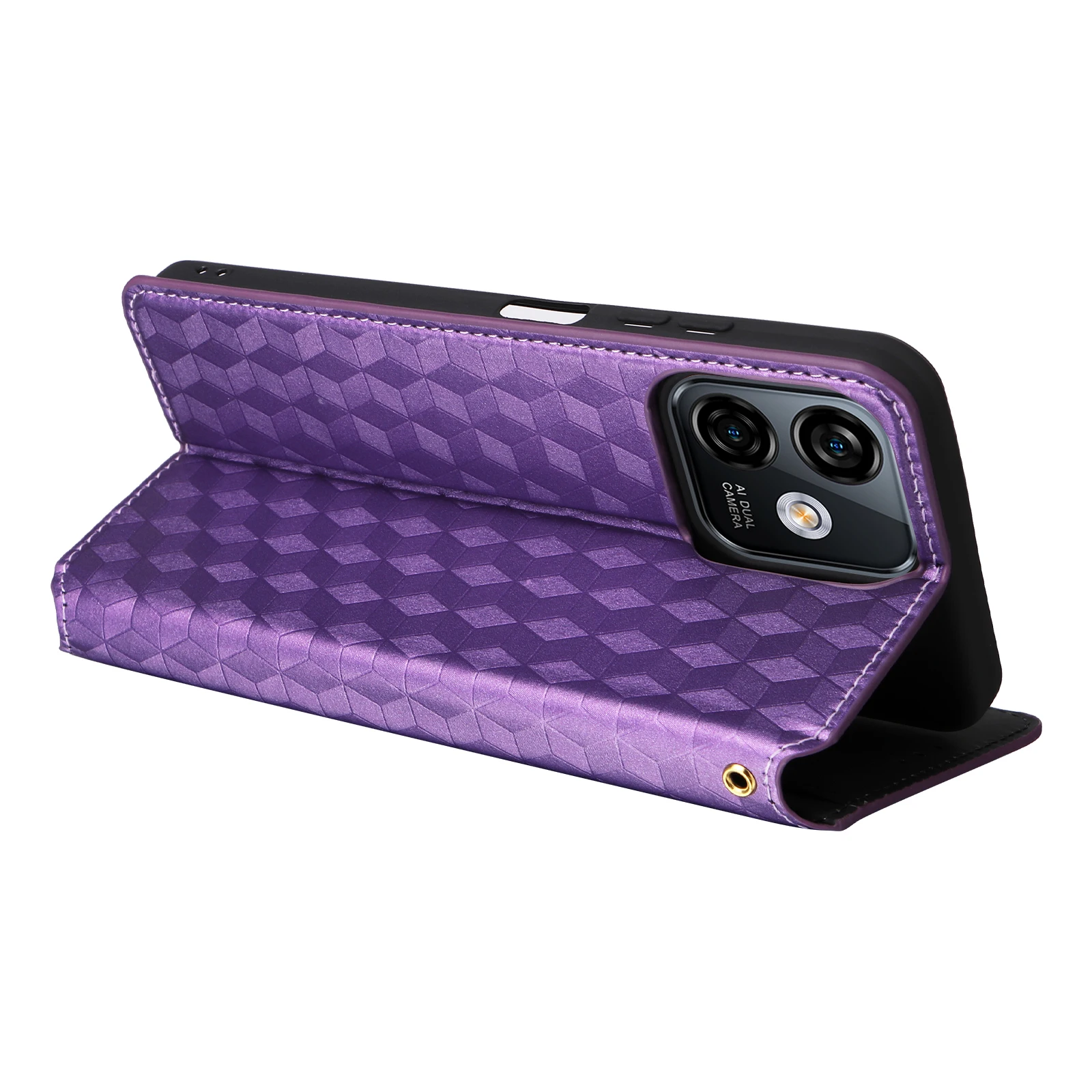 For Ulefone Note 16 Pro Case PU Leather Wallet Flip Case Retro Litchi Pattern Cover Conque For Ulefone Note 16 Pro Fundas