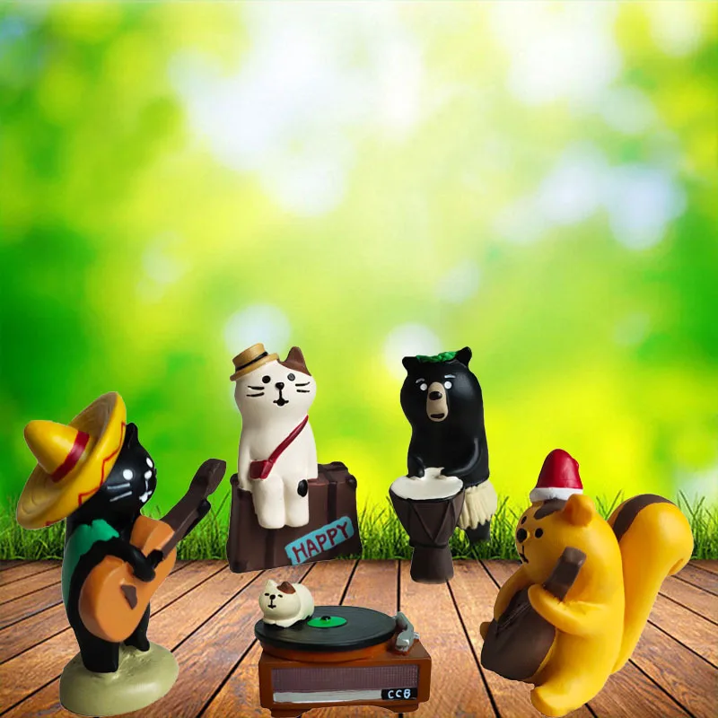 Zakka Japanese Scene Decoration Cat Firewood New Year Ins Mini Resin Crafts Tabletop Small Ornaments Home Decoration 2025 New