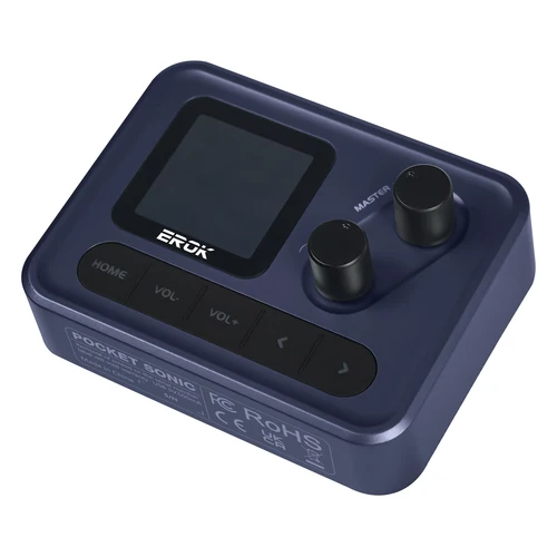 EROK Pocket EffectDevic Mini amplificador de bajo de guitarra 1,54 ""pantalla LCD a Color 1450mAh Control por aplicación procesador de efectos de escritorio multifunción