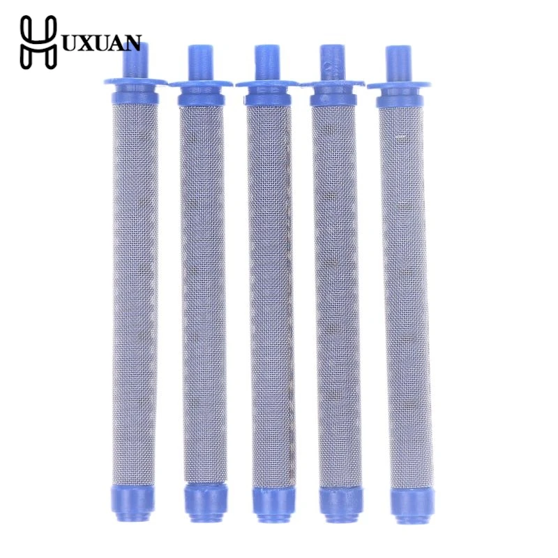5/10PCS Blue White Airless Spray Gun Filters, 60 Mesh Replacement High Pressure Spraying Accessories Airless Sprayer Filters