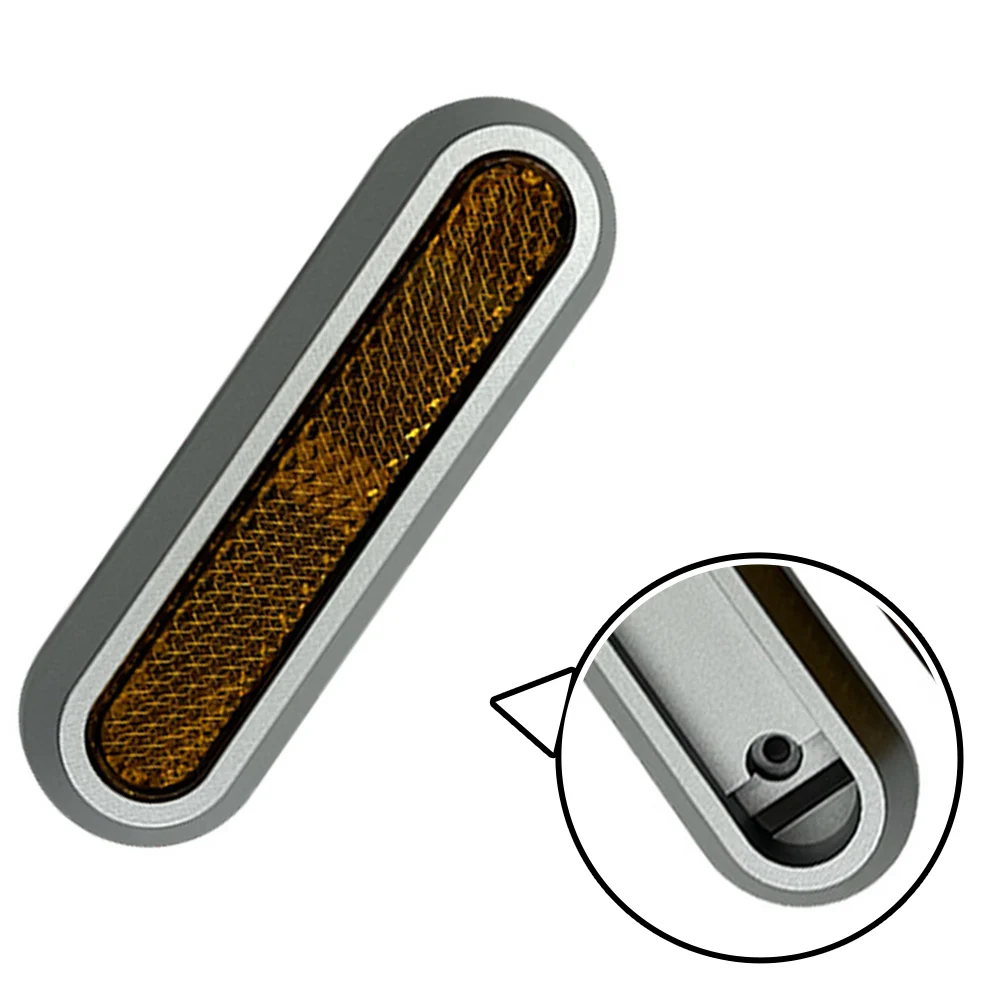 

for Xiaomi Electric Scooter Pro 2/1s/M365 Reflector Side Protector Yellow ABS PC Enhanced Visibility For Night Riders