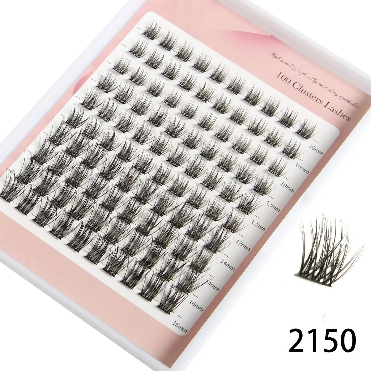 Feather Fan Gemini Lazy Trilogy Little Devil False Eyelashes Single Cluster Segmented Novice Natural Simulation Ultra-fine Stem