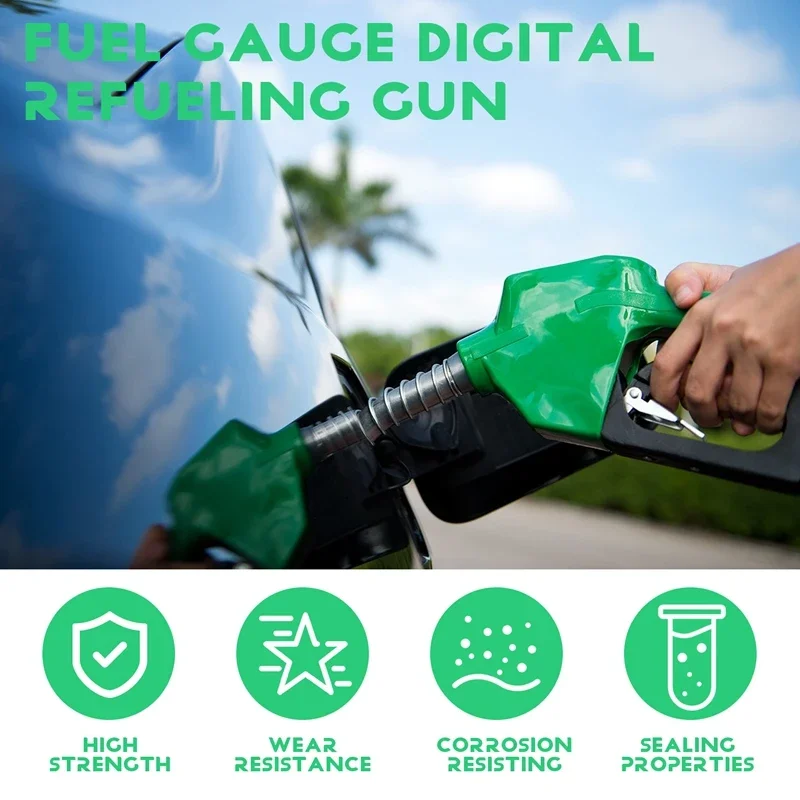 Auto Shut Off Fuel Nozzle Gun Diesel Refueling Gun Premium Aluminum Alloy Leak Proof for Garage Gas Station Fueling