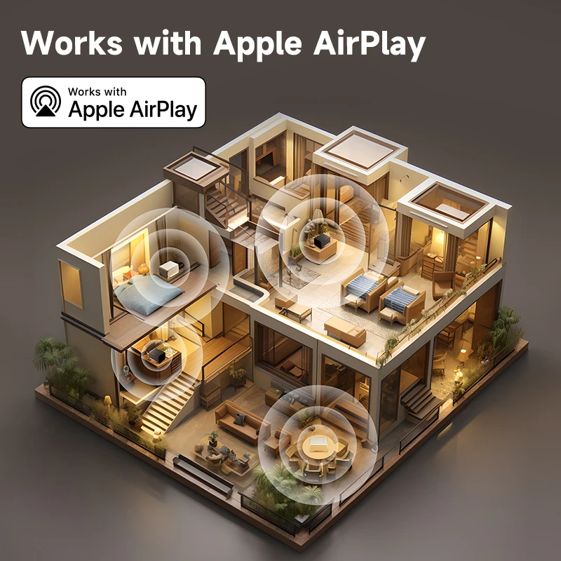 مكبر صوت Edifier D32 لاسلكي على سطح الطاولة مكبرات صوت بخاصية البلوتوث ريترو ترميز LDAC عالي الدقة من النوع C مدخلات Aux تدعم Airplay 60 وات