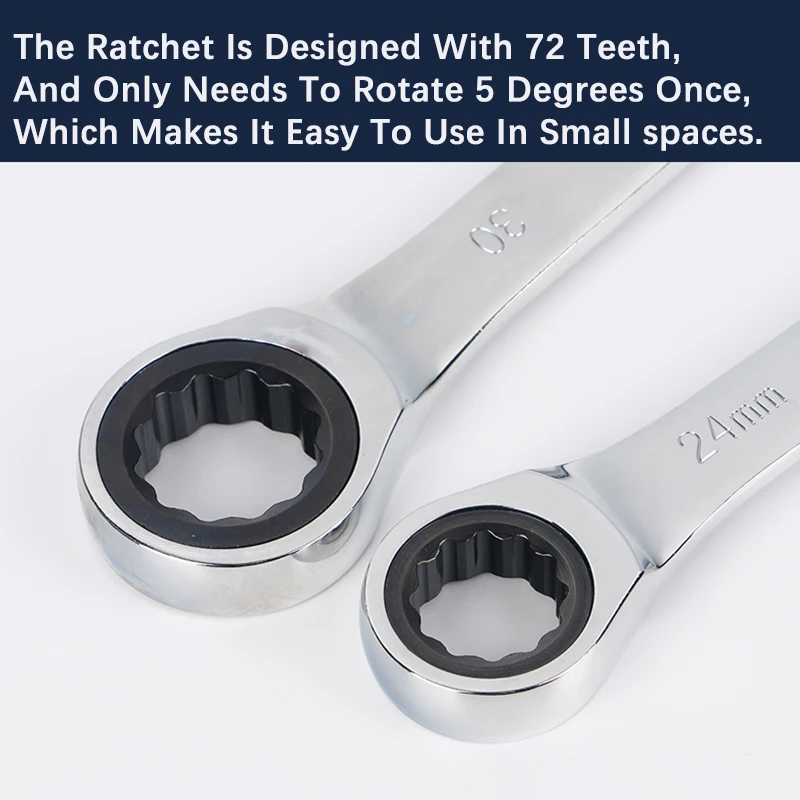Ratchet Metric Wrench Set 4