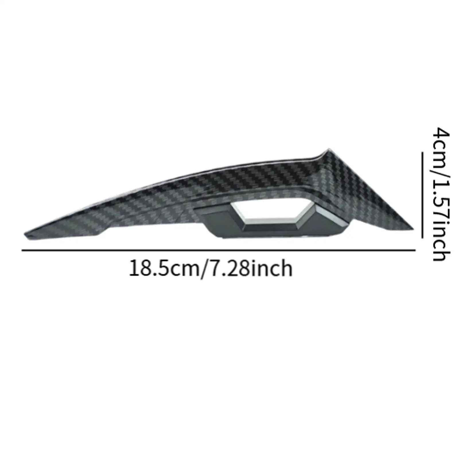 

2x Motorcycle Side Winglets Stylish Lightweight Carbon Fiber Pattern Front Fairing Winglets for Scooters Electric Vehicles