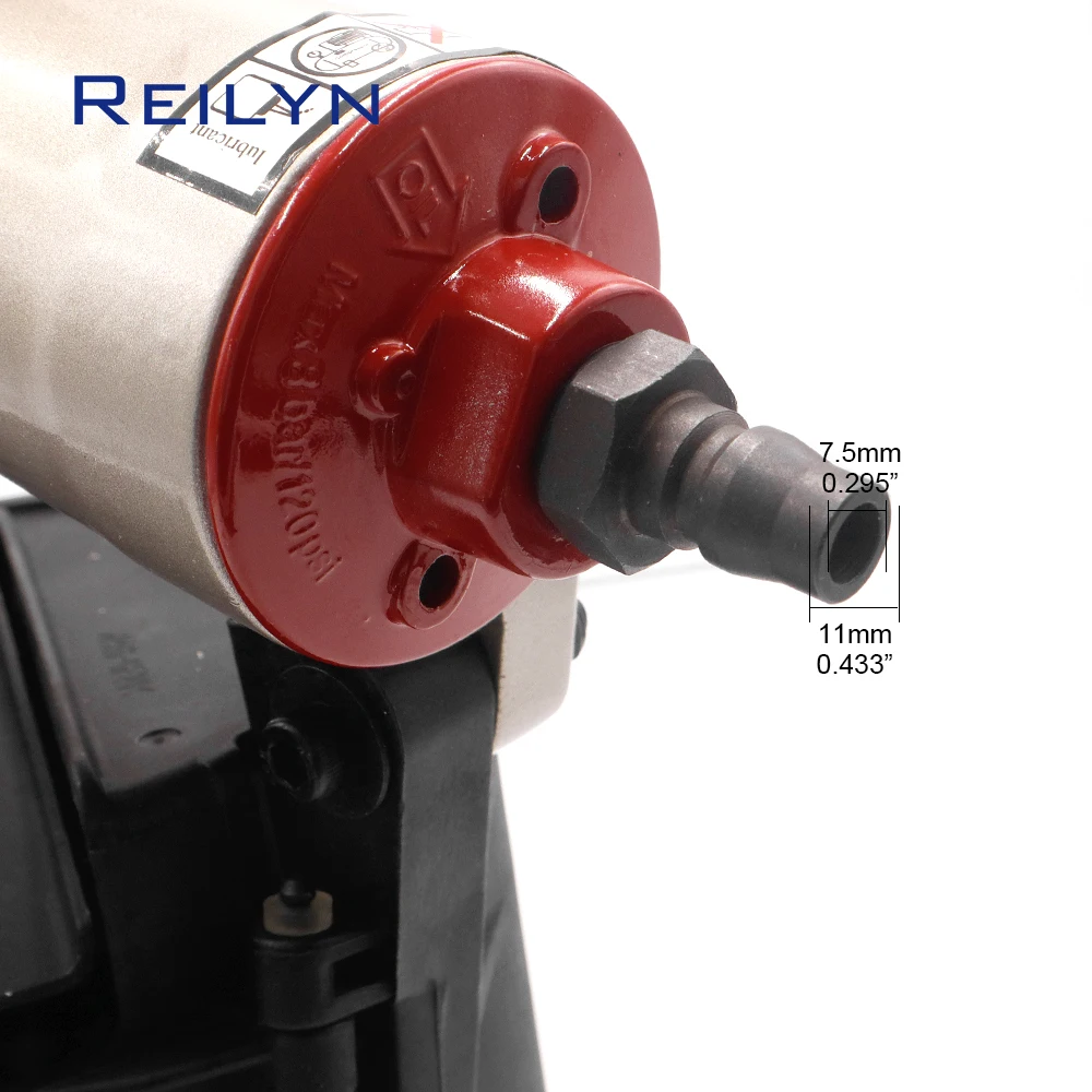 Reilyn Coil Nailer CN100 Pneumatic Air Nailer for Wood Working Furniture Roof Sheathing Tool Air Nailer Tools